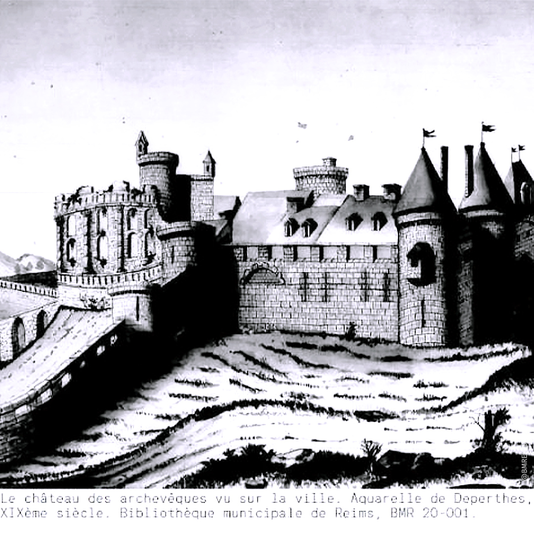 Darstellung des Château Porte-Mars.
