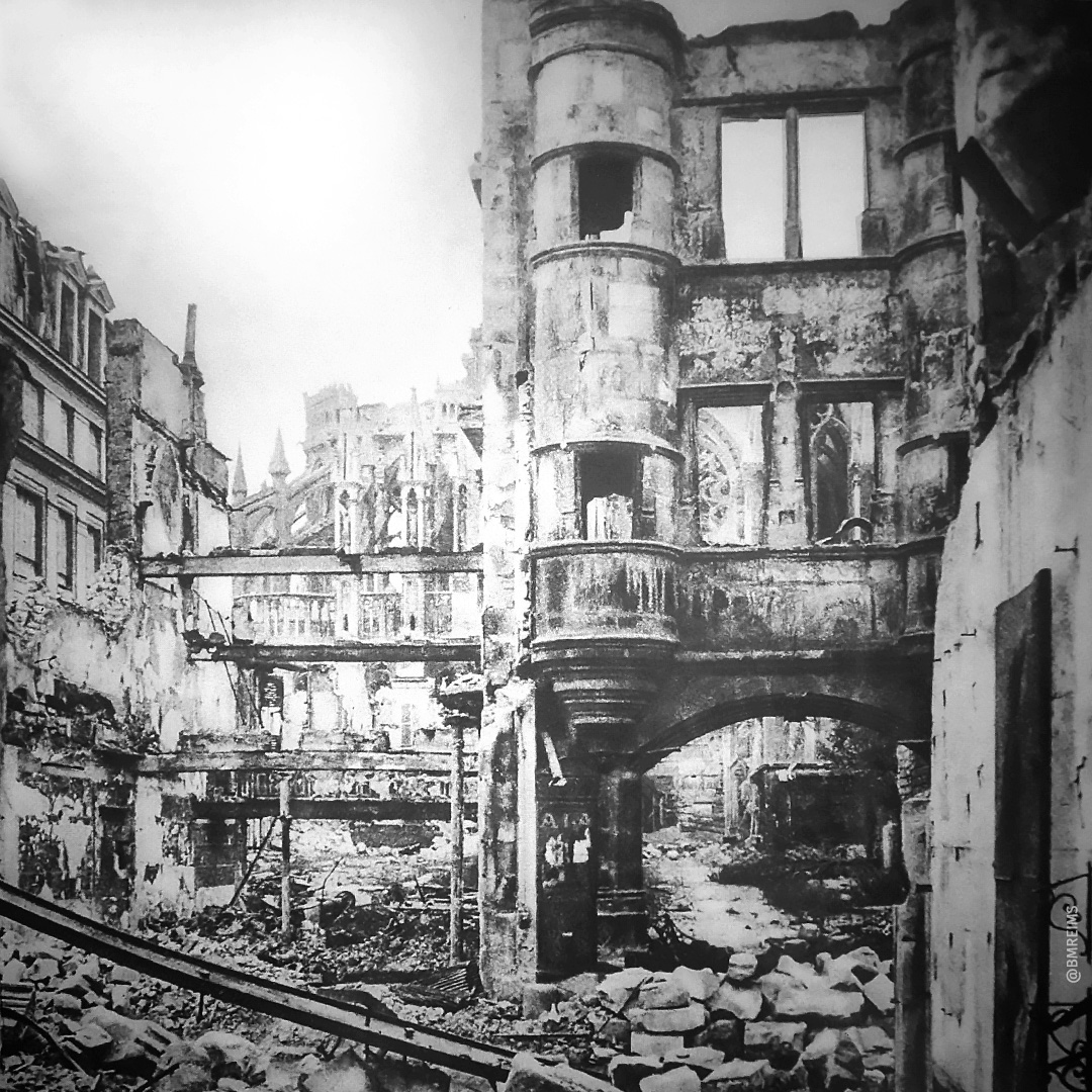 De Porte du Chapitre na de Eerste Wereldoorlog. ©Reims, BM