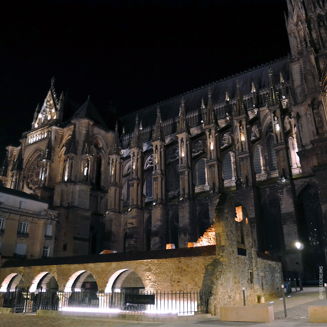 Die Schatzkammer, nächtliche Beleuchtung. ©Stadt Reims
