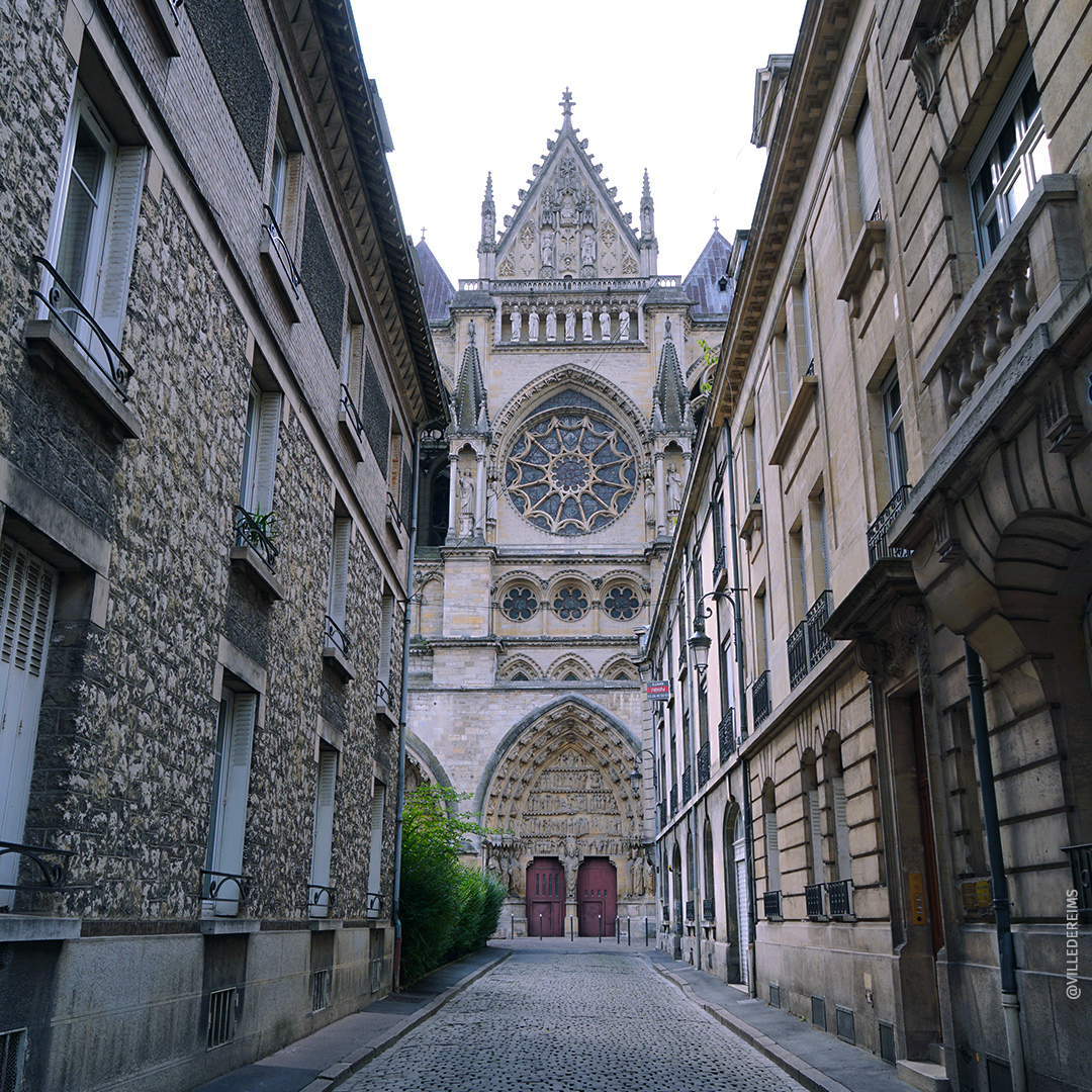 Vue de la façade nord aujourd'hui.  ©Ville de Reims