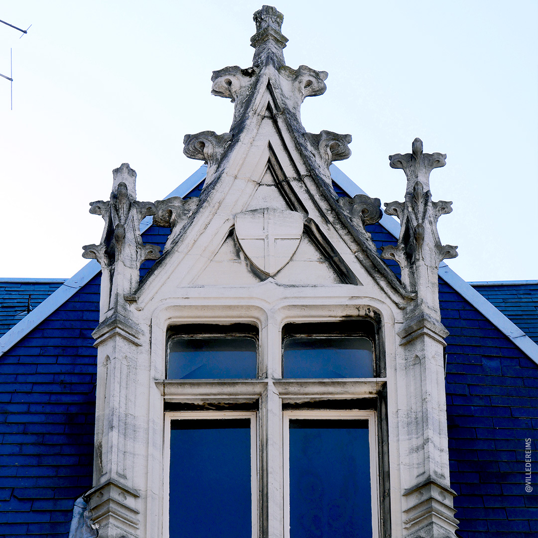 Detail of the façade. ©Ville de Reims
