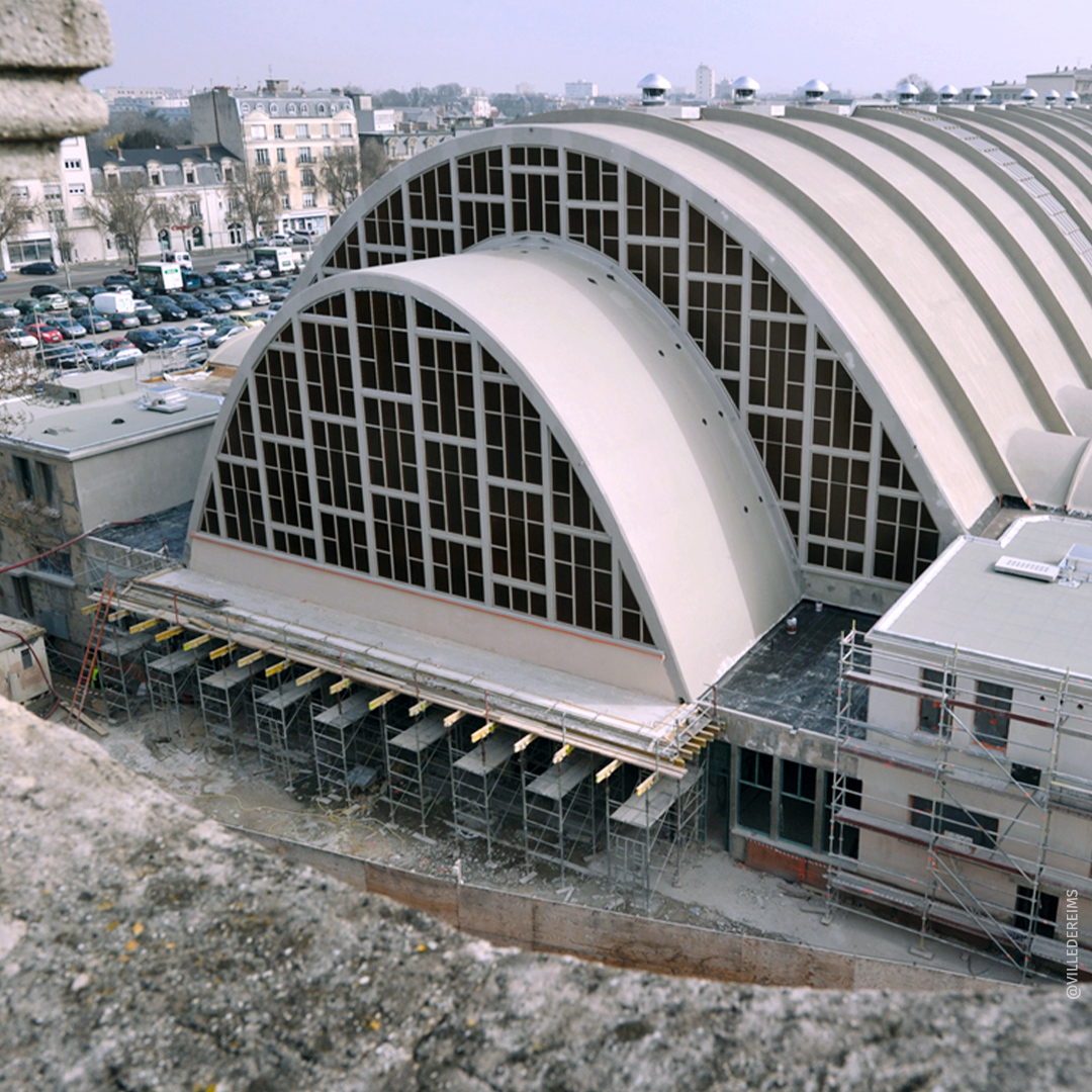 La rénovation des Halles entre 2010 et 2012 va permettre de donner une nouvelle vie au quartier Boulingrin.  ©Ville de Reims