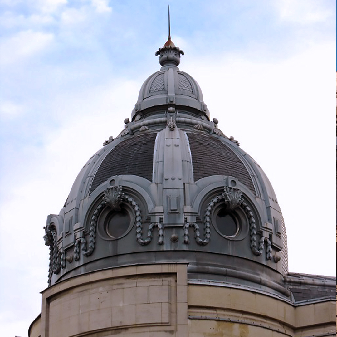 Crédit Lyonnais, Detail der Kuppel.