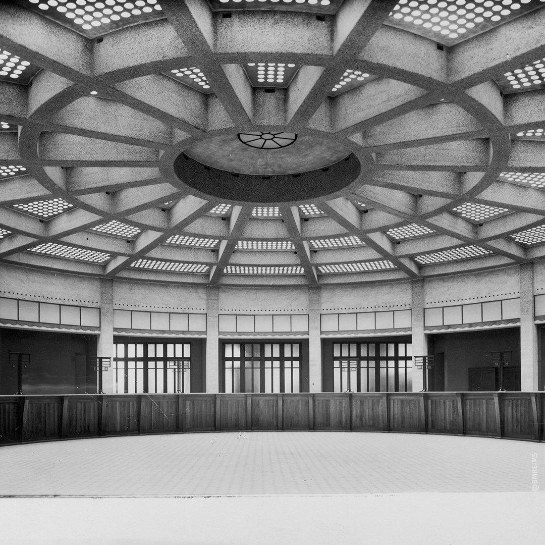 Detail van de rotonde, 1930. ©Reims, BM