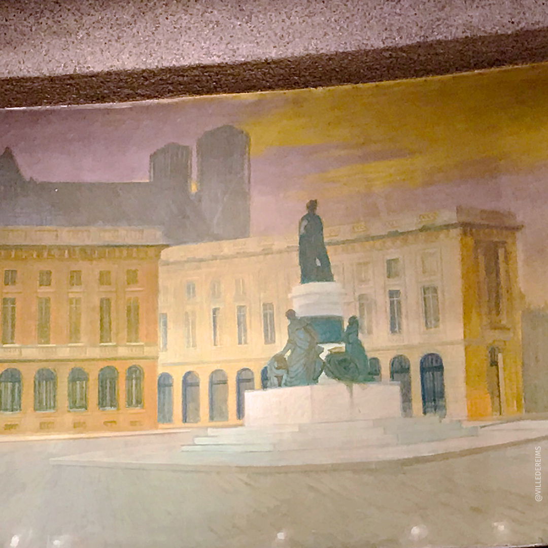 Fresko mit einer Darstellung des Place Royale. © Stadt Reims