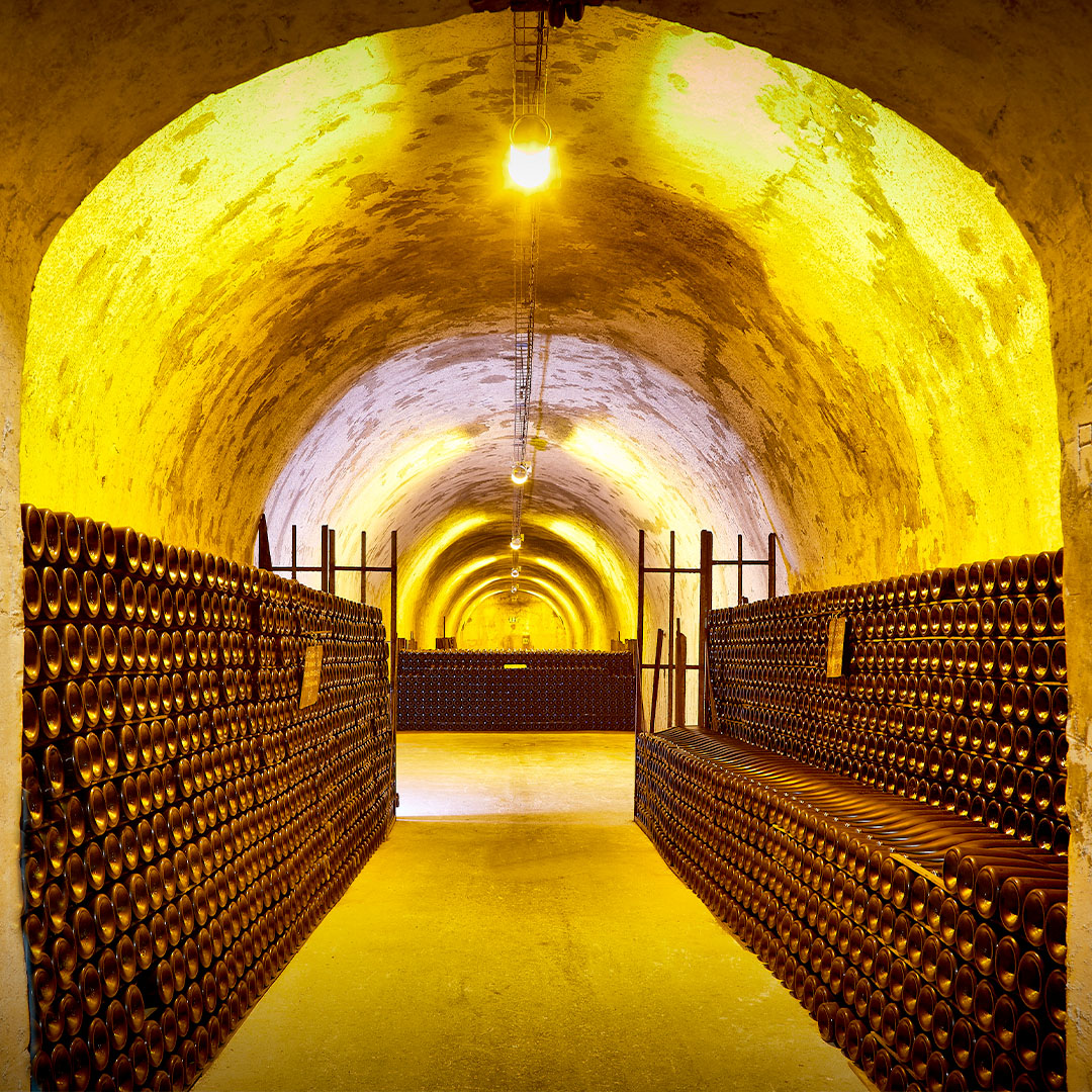 Caves de l'exploitation viticole @Champagne Abelé