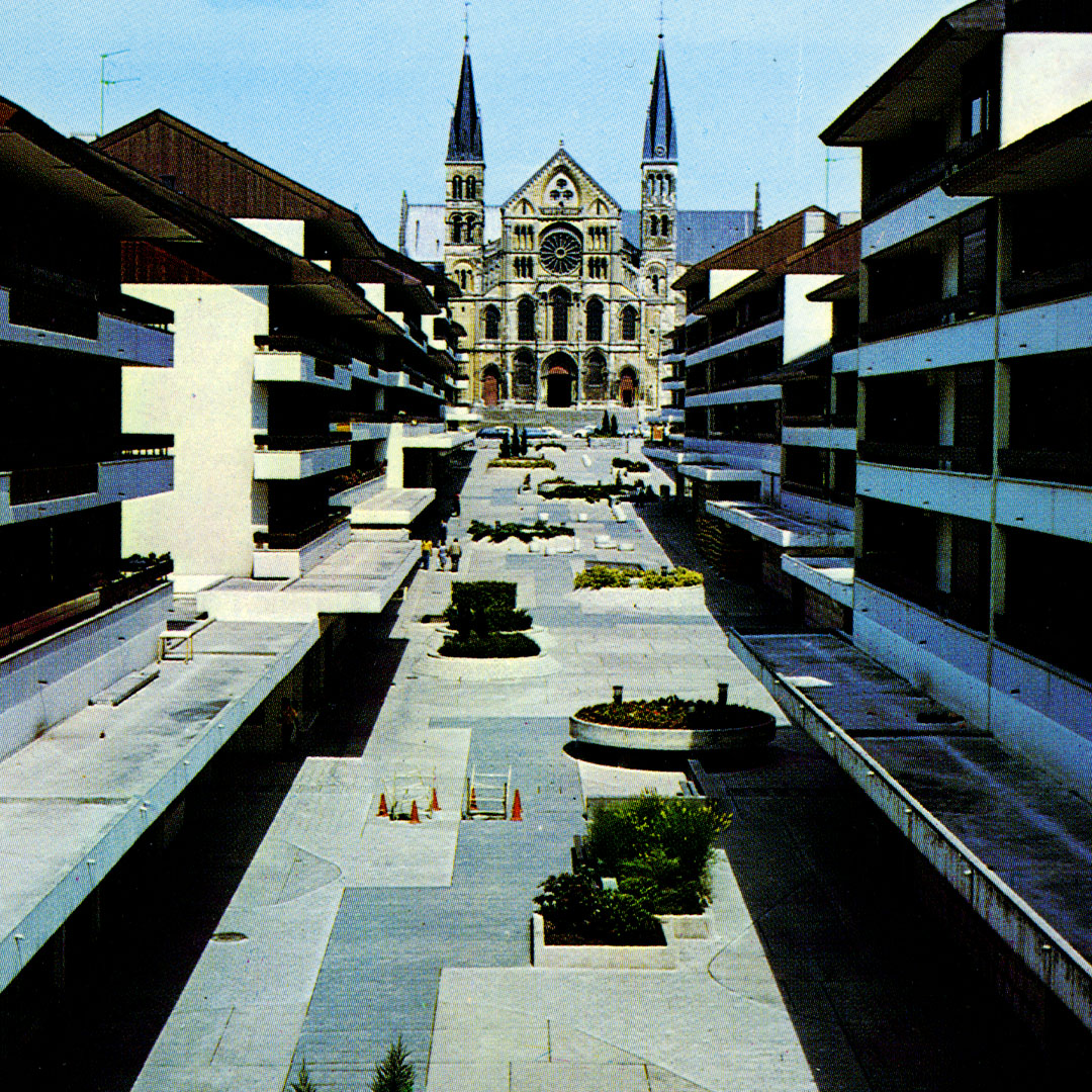 Esplanade Fléchambault, carte postale @BM Reims