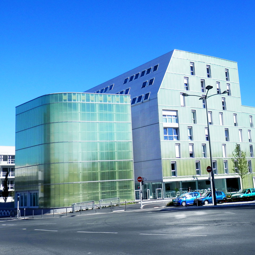 la résidence du "Vieux Port" ou Résidence quai 207 comporte 216 places pour les étudiants @Ville de Reims