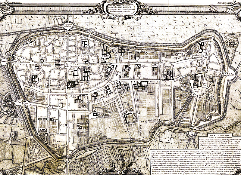 Plan du quartier, 1775