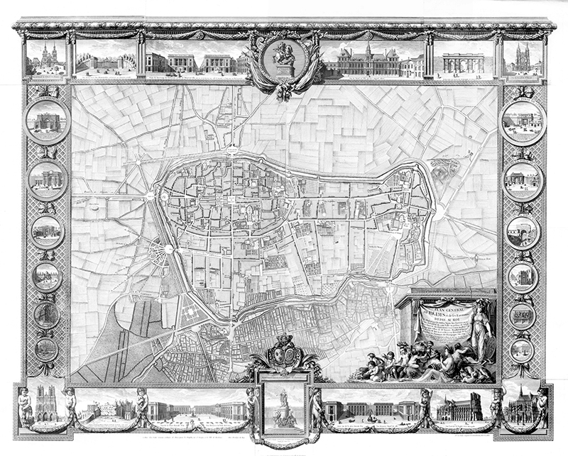 Plan du quartier, 1769