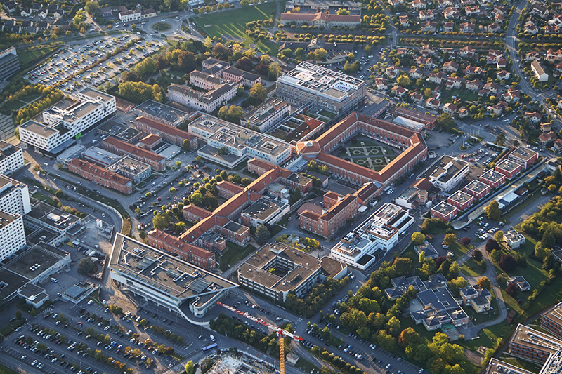 Vue aérienne de l'hôpital Maison-Blanche