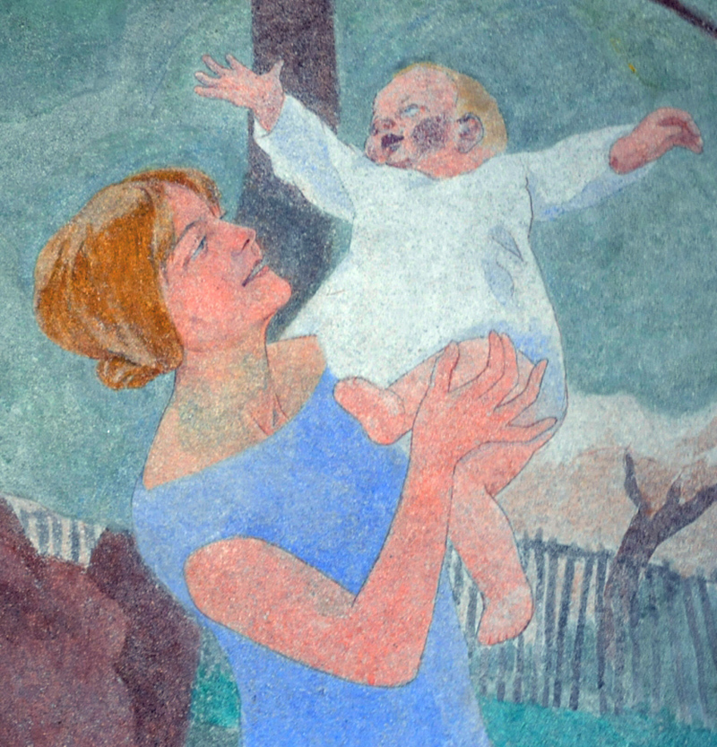 Hôpital pour enfants, fresques